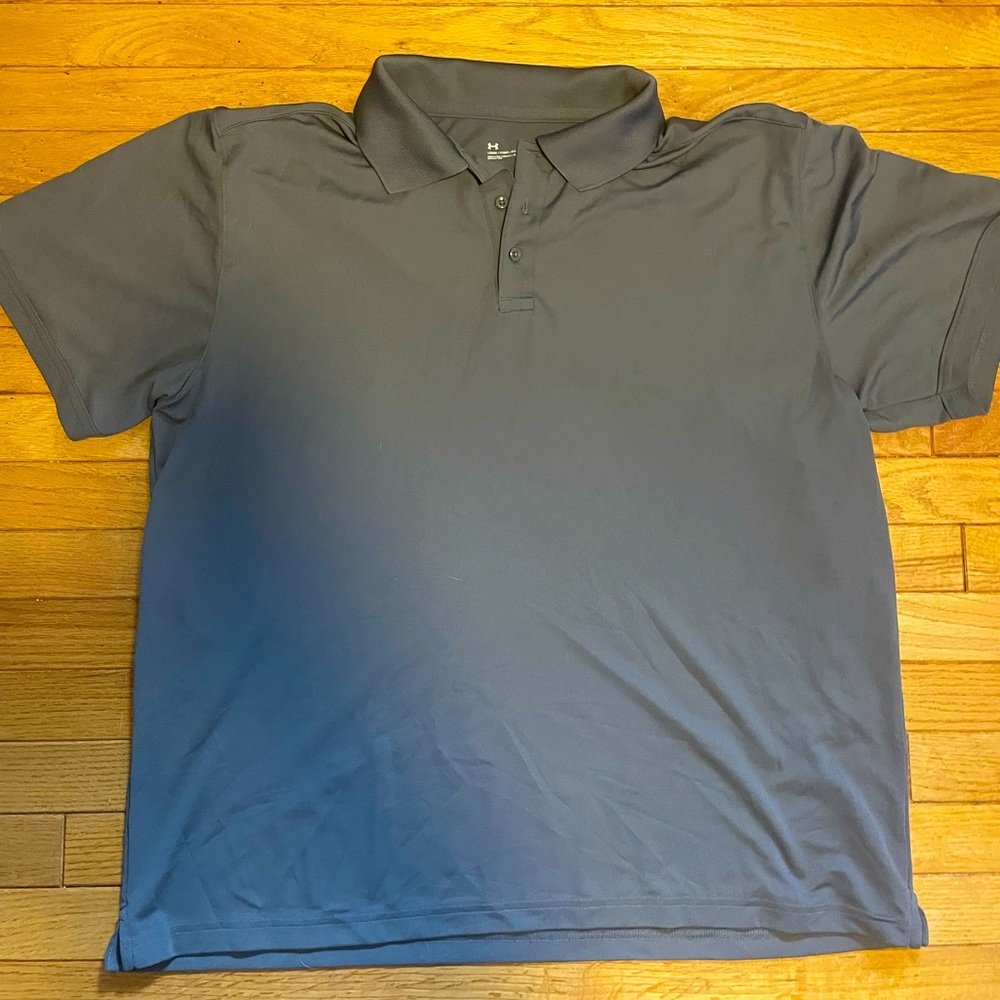 Grey 2XL under armour golf shirt